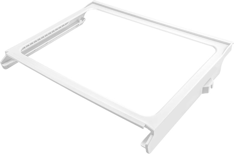 Garsoo W11368751, W10905531 Refrigerator Shelf Frame(no glass) Compatible with whirlpool, kenmore, amana, maytag and ikea (some models), Crisper Drawer Cover Frame Replacement: W10904001, AP6888387, 4929301 - Image 1